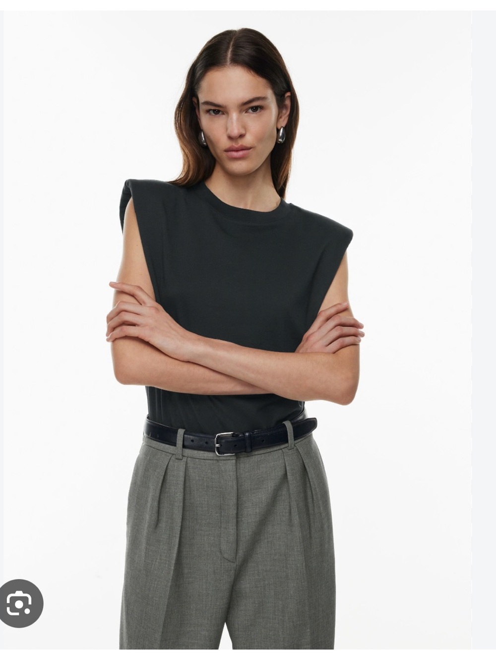 Aritzia Shoulder Pad Tank Top